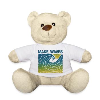 Make Waves - Teddy Bear - white - Front