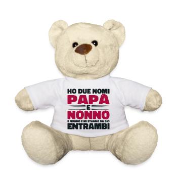 Papa et grand-père - Nounours - blanc - Devant