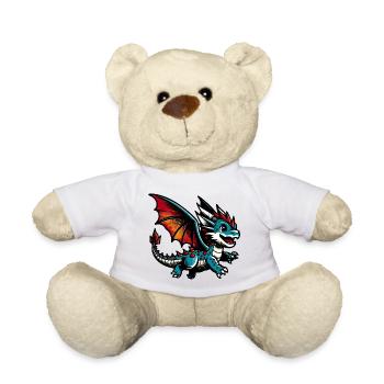 Dragon - Teddy Bear - white - Front