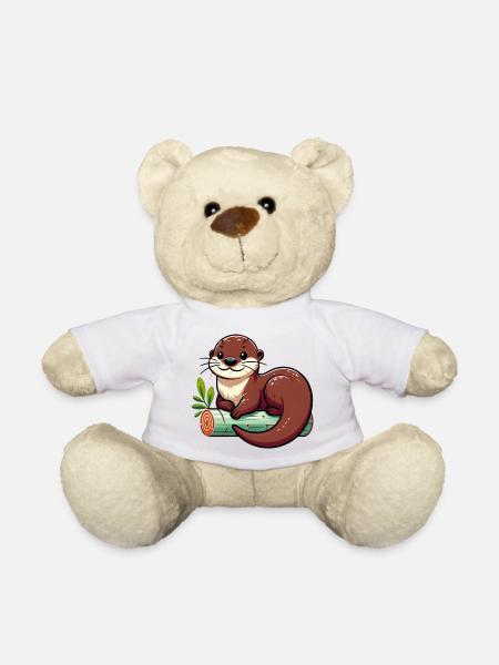 Loutre - Nounours - blanc