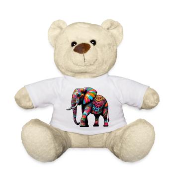 Éléphant - Nounours - blanc - Devant