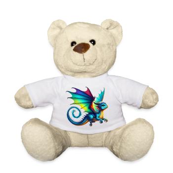 Dragon - Teddy Bear - white - Front