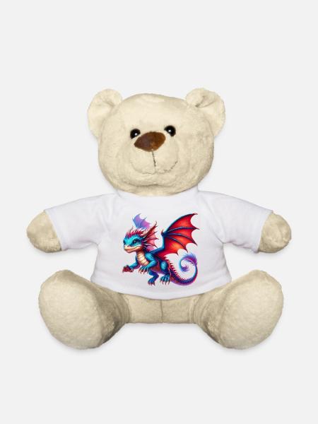 Drache - Teddy - Weiß