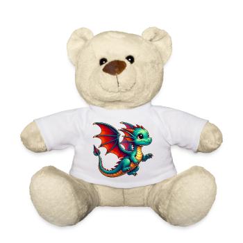 Dragon - Teddy Bear - white - Front