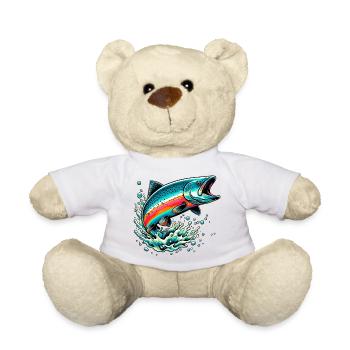 Salmon - Teddy Bear - white - Front