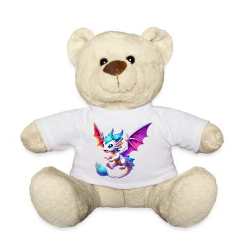 Dragon - Teddy Bear - white - Front