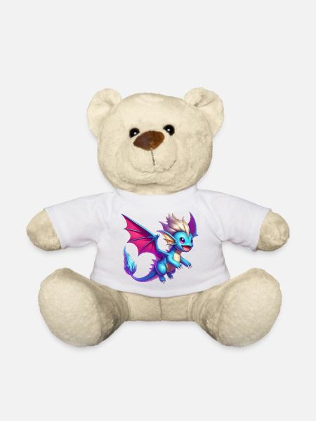 Drache - Teddy - Weiß