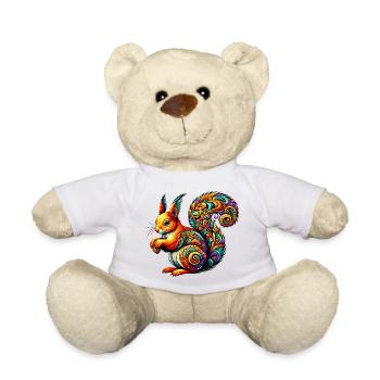 Squirrel - Teddy Bear - white - Front