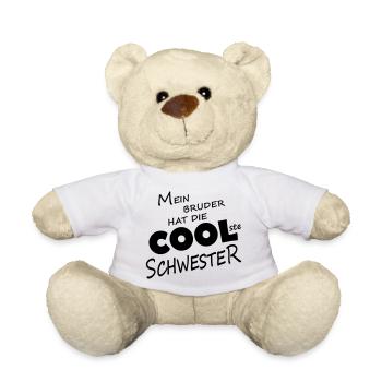 MEIN BRUDER HAT DIE COOLSTE SCHWESTER - Teddy - Weiß - Vorne