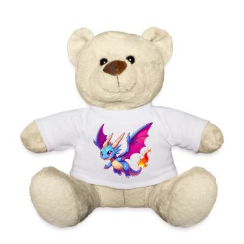 Dragon - Teddy Bear - white - Front