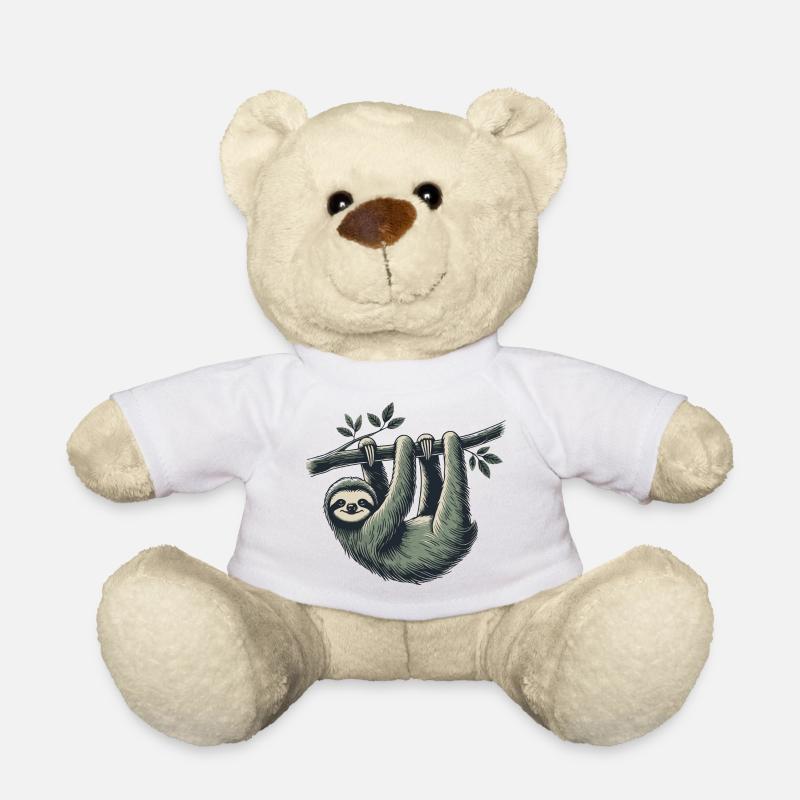 Faultier - Teddy - Weiß