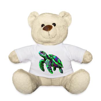 Turtle - Teddy Bear - white - Front