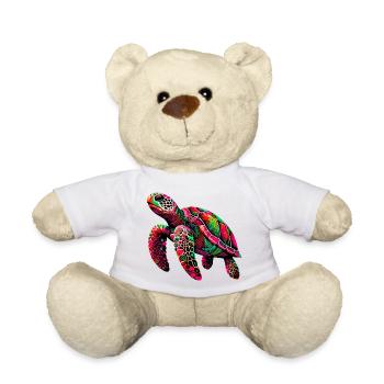 Turtle - Teddy Bear - white - Front