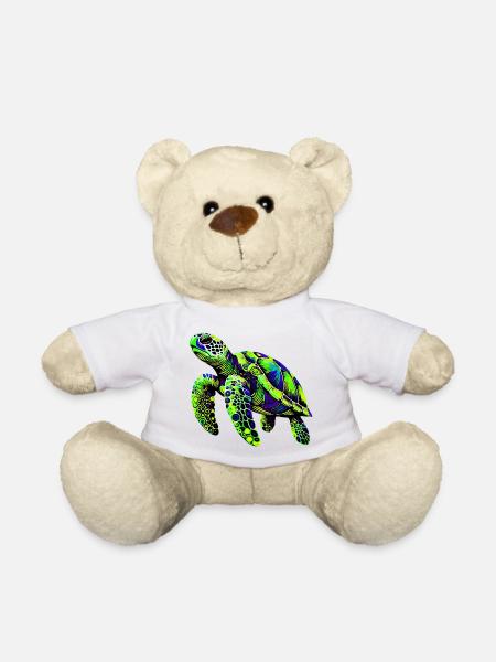 Tortue - Nounours - blanc