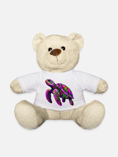 Schildkröte - Teddy - Weiß