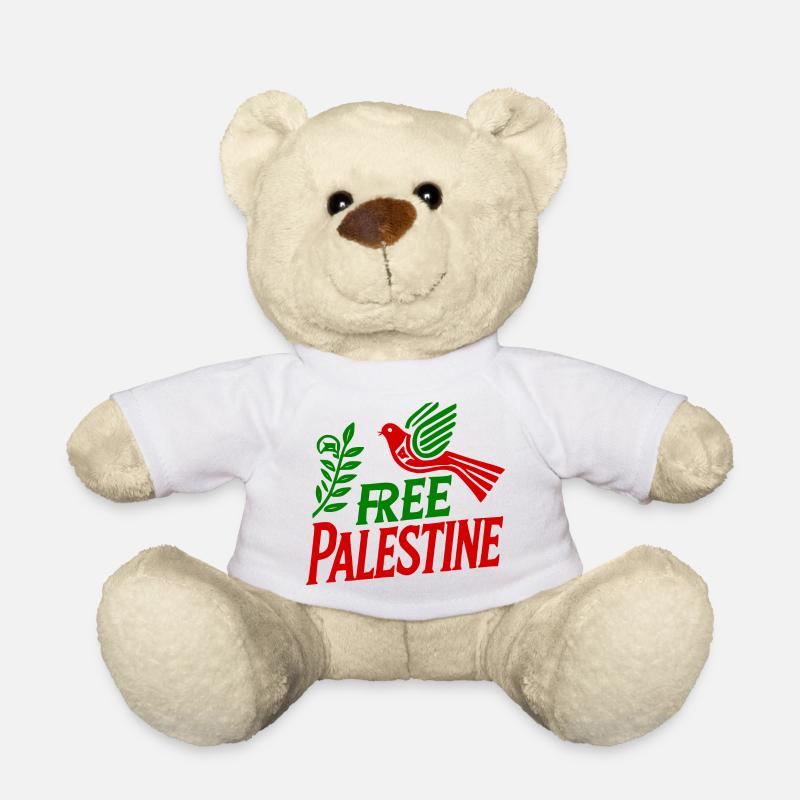 Free palestine - Nounours - blanc