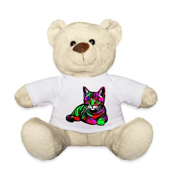 Cat - Teddy Bear - white - Front
