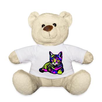 Cat - Teddy Bear - white - Front