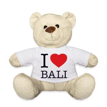 I LOVE BALI - Teddy Bear - white - Front