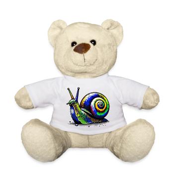 Escargot - Nounours - blanc - Devant