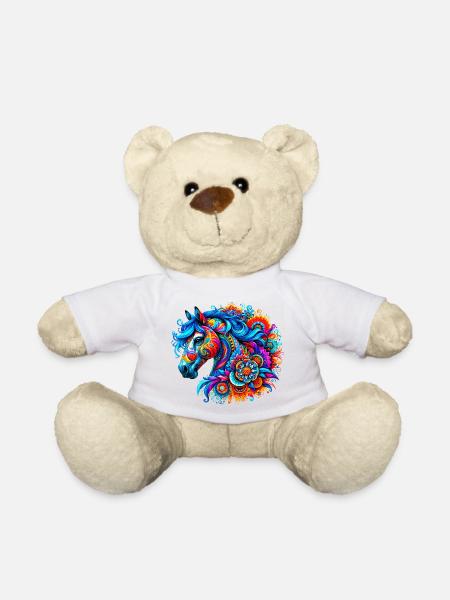 Pferd - Teddy - Weiß