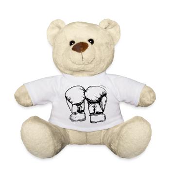 Boxhandschuhe Zeichnung - Teddy - Weiß - Vorne