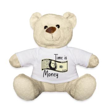 Le temps, c’est de l’argent - Nounours - blanc - Devant