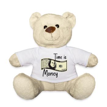 Zeit ist Geld - Teddy - Weiß - Vorne