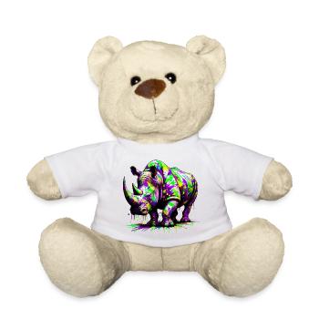 Rhinoceros - Teddy Bear - white - Front