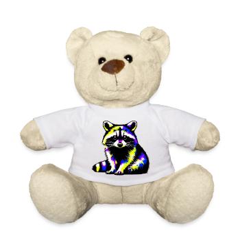 Raccoon - Teddy Bear - white - Front