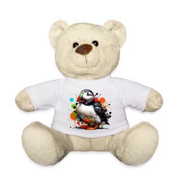 Puffin - Teddy Bear - white - Front