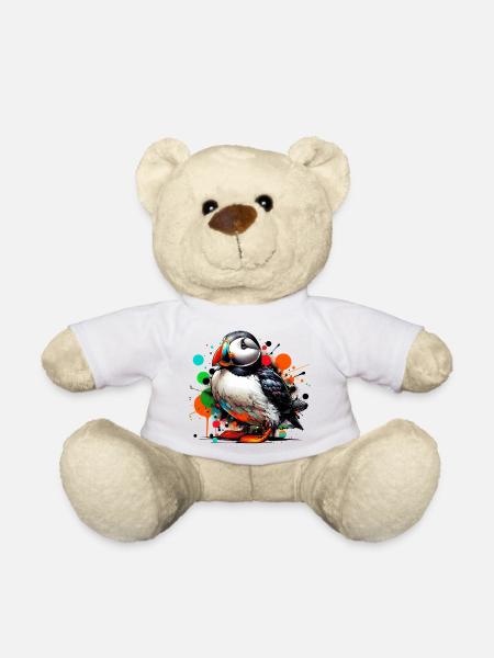 Puffin - Teddy Bear - white