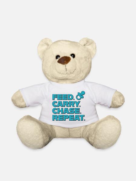 Elternalltag – Feed Carry Chase Repeat - Teddy - Weiß