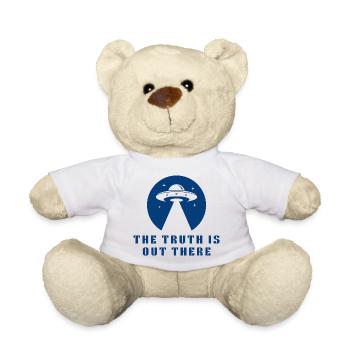 The Truth Is Out There – UFO Encounter - Teddy Bear - white - Front