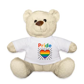 Pride Heart - Teddy Bear - white - Front
