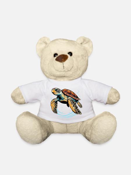 Sea turtle - Teddy Bear - white