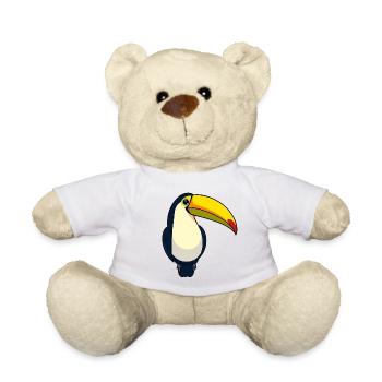 Toucan bird - Teddy Bear - white - Front