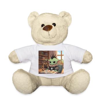 Mythe imaginatif avec grimoire - Nounours - blanc - Devant