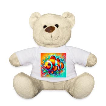 Poisson-clown - Nounours - blanc - Devant