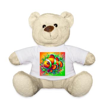 Poisson-clown - Nounours - blanc - Devant