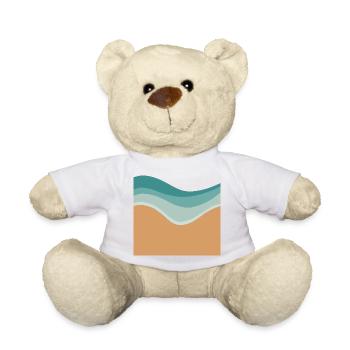 Minimal beach - Teddy Bear - white - Front