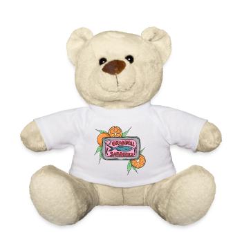 Original Sardines Can Pop Art Design with Oranges - Teddy Bear - white - Front