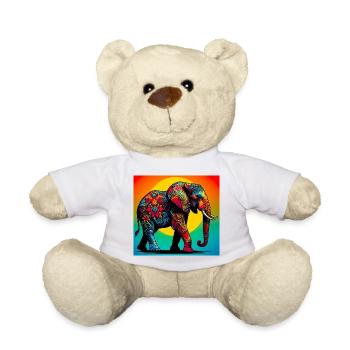 Elefant - Teddy - Weiß - Vorne