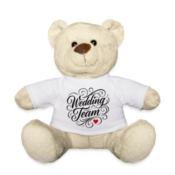 Wedding Team Heart - Teddy Bear - white - Front
