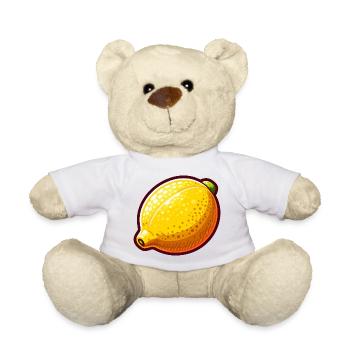 Citron Pop Art Jaune - Nounours - blanc - Devant