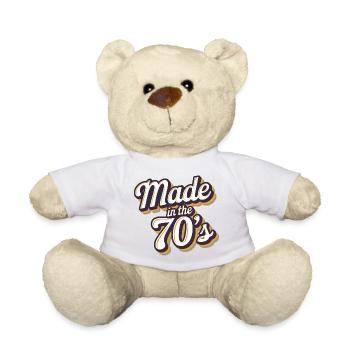 Made In The 70's Retro Stylish Era - Teddy Bear - white - Front