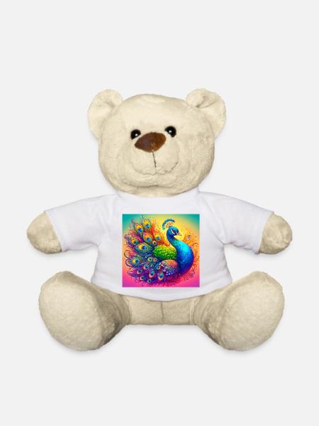 Pfau - Teddy - Weiß
