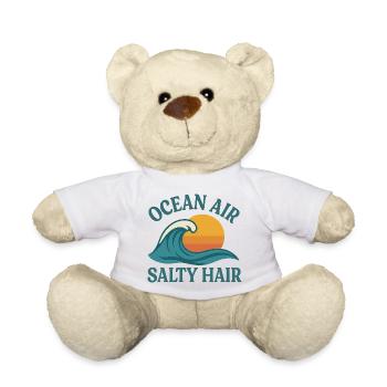 Cheveux salés de l’air de l’océan – Surf et plage - Nounours - blanc - Devant