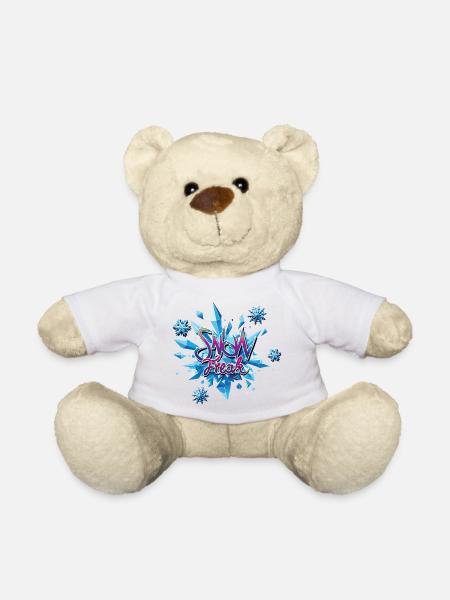 Schneekristall Explosion - Teddy - Weiß