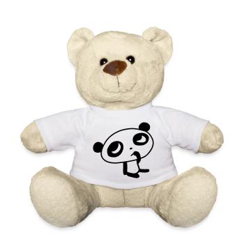 Niedlicher Panda – Kawaii Bär & Bambus Design - Teddy - Weiß - Vorne